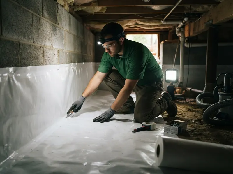 Crawlspace Encapsulation & Moisture Remediation in Suwanee, GA